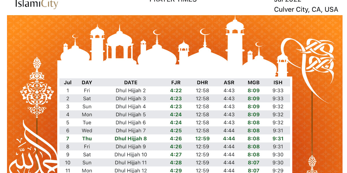 namaz timetable