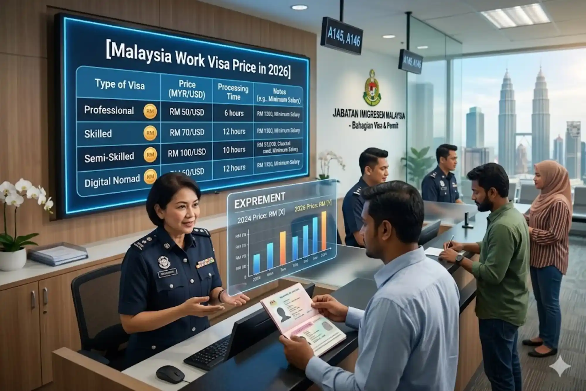 Malaysia Work Visa Price in 2026: Visa Charges and Fee Guide